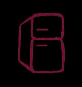 Une famille, un frigo.