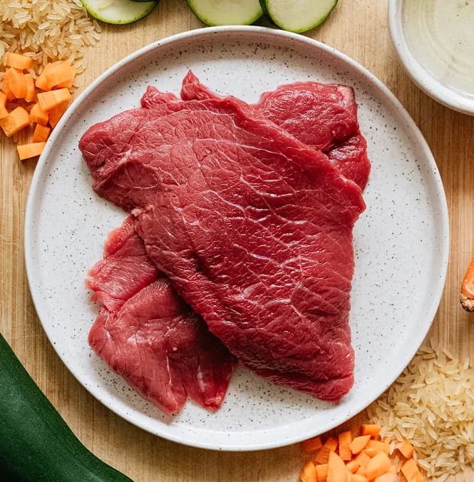 Beef dog recipe background