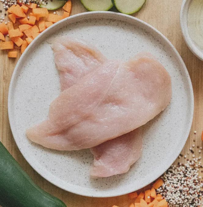 Chicken dog recipe background